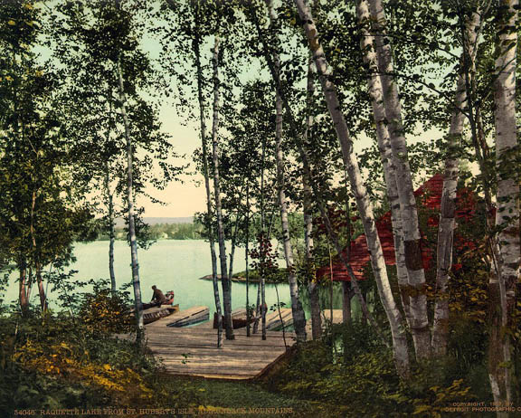 Jackson Raquette Lake from St. Hubert's Isle 1902
